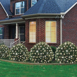 Holiday Time 150 LED Random Twinkle Christmas Net Lights, 6' x 4' Plug-In Holiday Bush Lights