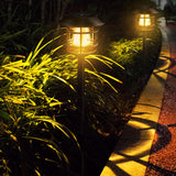 WeGuard 8 Pack Solar Pathway Lights – Warm White Large Light Bulb Landscape Lights