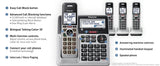 Panasonic KX-TG994SK DECT 6.0 Bluetooth 4-Handset Cordless Phone Bundle