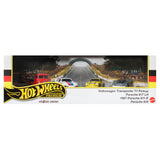 Hot Wheels Premium Collector Display Set with Three Cars and One Transporter