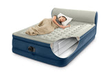 Intex Dura-Beam Deluxe Queen Air Mattress with Headboard, 18" Raised Bed