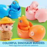 Joyfy Montessori Dinosaur Number Train Learning Toy (24-Piece Set)