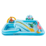Intex Jungle Adventure Play Center Kiddie Pool with Slide, Sprayer & Games, 96" x 78" x 28"