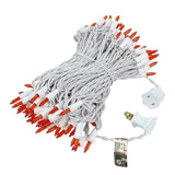 100-Count Incandescent Mini Christmas String Lights, 50 ft White Wire Holiday Light Set,