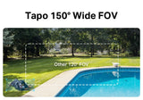 TP-Link Tapo 2K Solar Security Camera System 4-Pack – Wireless Cameras w/ Night Vision