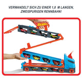 3-Car Hot Wheels Speedway Hauler – 6 ft. Convertible Race Track, Dual Launcher & 22-Car Storage