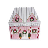 Two-story Tiny Plush Animal Family Dollhouse Playset with 6 Plush Bear or Mouse