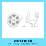 WiZ RGBIC LED Light Strip 32.8 ft – Smart Wi-Fi Color-Changing Light Strip