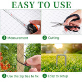 Alpacasso Garden Netting 7x100 ft, Reusable Bird & Deer Fence Mesh Kit