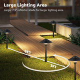 SUNVIE 4 Pack Low Voltage LED Pathway Lights – 150 lm 3 W Landscape Lighting