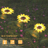 2 Pack Solar Sunflower Garden Lights – Waterproof LED Decorative Stake Lights