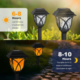 6-Pack Solar Pathway Lights – Waterproof LED Garden Stake Lights with Water Ripple Effect
