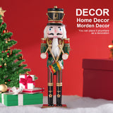 12" Wooden Nutcracker Soldier – Sword, Movable Jaw & Gift Box