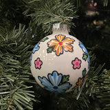Set of 8 Seamless Glass Christmas Tree Ornaments, 2.63-Inch Solid-Color Xmas Baubles