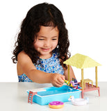 Bluey Pool Time Playset – 2.5–3" Articulated Swimsuit Figure & 4 Accessories