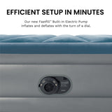Intex Queen Essential Rest Dura-Beam Deluxe Air Mattress with Built-In Pump