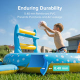 Inflatable Family Swimming Pool, Rectangular Above Ground Backyard Pool