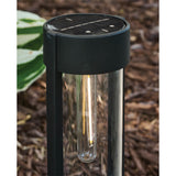 4-Pack Better Homes & Gardens Wyatt Solar LED Bollard Pathway Lights – Black, 15 lm & IPX4