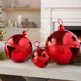 Member's Mark 3-Piece Metal Jingle Bell Décor Set, Nesting Holiday