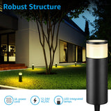 LEONLITE 4 Pack Low Voltage LED Pathway Lights – 400 lm 5W Landscape Lighting