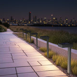 Mainstays Solar Modern Edge Pathway Down Landscape Light, 6 Count