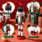 12" Wooden Nutcracker Soldier – Sword, Movable Jaw & Gift Box