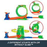 Hot Wheels Monster Trucks Mutant Chaos Loop Challenge – 4 oz. Slime & Wreckin’ Wolf