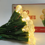 BONUO 16 ft Battery-Operated Christmas Lights, 50 LED G12 Berry String Lights with Remote