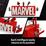 LEGO Marvel MARVEL Logo & Minifigures 76313 Building Set – 931-Piece Collectible Display Model