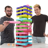 Hey! Play! Giant Wooden Blocks Tower Stacking Game,