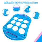 Inflatable Floating Tic-Tac-Toe Pool Game Set with 12 Balls