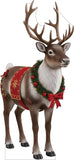 2 FT Christmas Reindeer Coroplast Cutout, Water-Resistant Holiday Standee