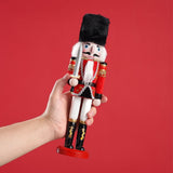 12" Wooden Nutcracker Soldier – Sword, Movable Jaw & Gift Box