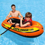 Intex Explorer 100 1-Person Inflatable Raft Boat – Pool & Lake Float