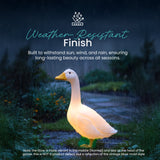 23" Light-Up Wild Goose Garden Statue, White Porch Goose with Interior Light