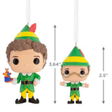 Hallmark Buddy the Elf & Papa Elf Funko POP! Christmas Ornaments – Set of 2