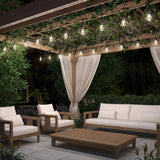 Artika Eclipse Solar String Lights with Remote – 42 ft Outdoor Weatherproof LED Patio Lights with Solar Panel & USB-C Charging