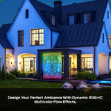 Monster RGBIC Smart Curtain Light Display – 520 LED Smart Curtain Lights, 4.9 ft x 6.5 ft