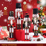 12" Wooden Nutcracker Soldier – Sword, Movable Jaw & Gift Box