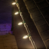 25-Count C9 LED Christmas Lights, 25FT Smooth Plastic Bulb String Lights on Green Wire