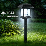 12 Pack Solar Pathway Lights – 6000 K Cool White LED Landscape Lights