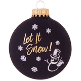 Set of 8 Seamless Glass Christmas Tree Ornaments, 2.63-Inch Solid-Color Xmas Baubles