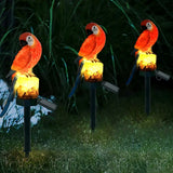 2 Pack Solar Outdoor Parrot Garden Lights – Red Decorative Solar Animal Stake Lights
