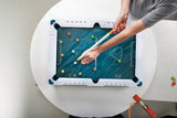 EastPoint Sports 5-in-1 Tabletop Stadium Games with Football, Slide Hockey, Billiards, Foosball and Basketball
