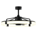 Artika Sunnyvale 28” LED Fandelier Ceiling Fan with Light and Remote, Dimmable Low Profile Modern Ceiling Fan