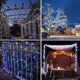 52.3 ft Solar String Lights, 160 LED Outdoor Fairy Lights with 8 Modes