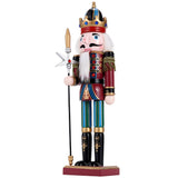 12" Wooden Nutcracker Soldier – Sword, Movable Jaw & Gift Box
