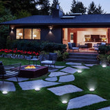12 Pack Solar In-Ground Lights – 8 LED Flat Landscape Lights