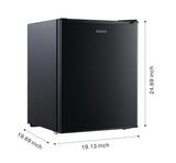2.7 Cu Ft Single Door Mini Refrigerator with Half-Width Freezer