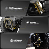 HOVER HEART 36V 500W Electric Youth ATV with Dual Suspension & 10-Mile Range